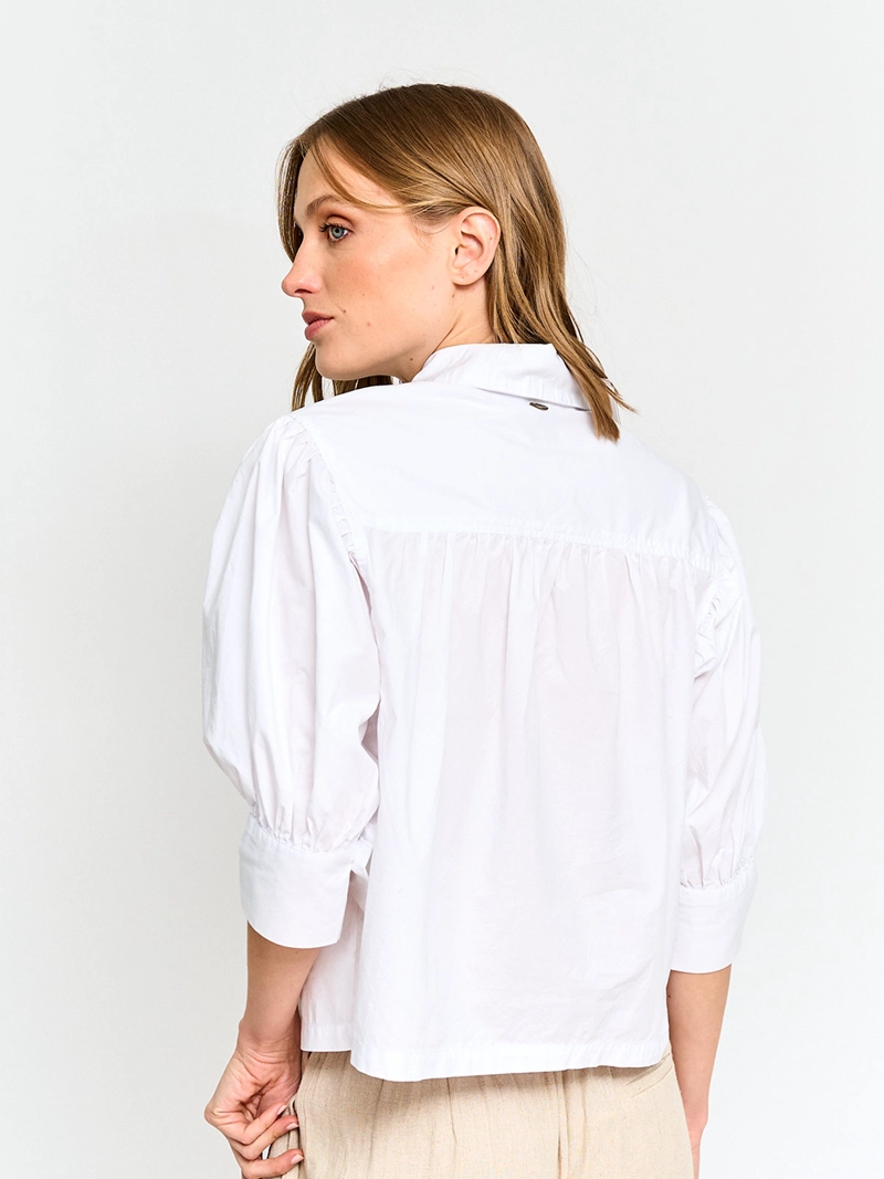 BLUSA MUJER REGATTA ALGODÓN MANGA CORTA GLOBO - 3