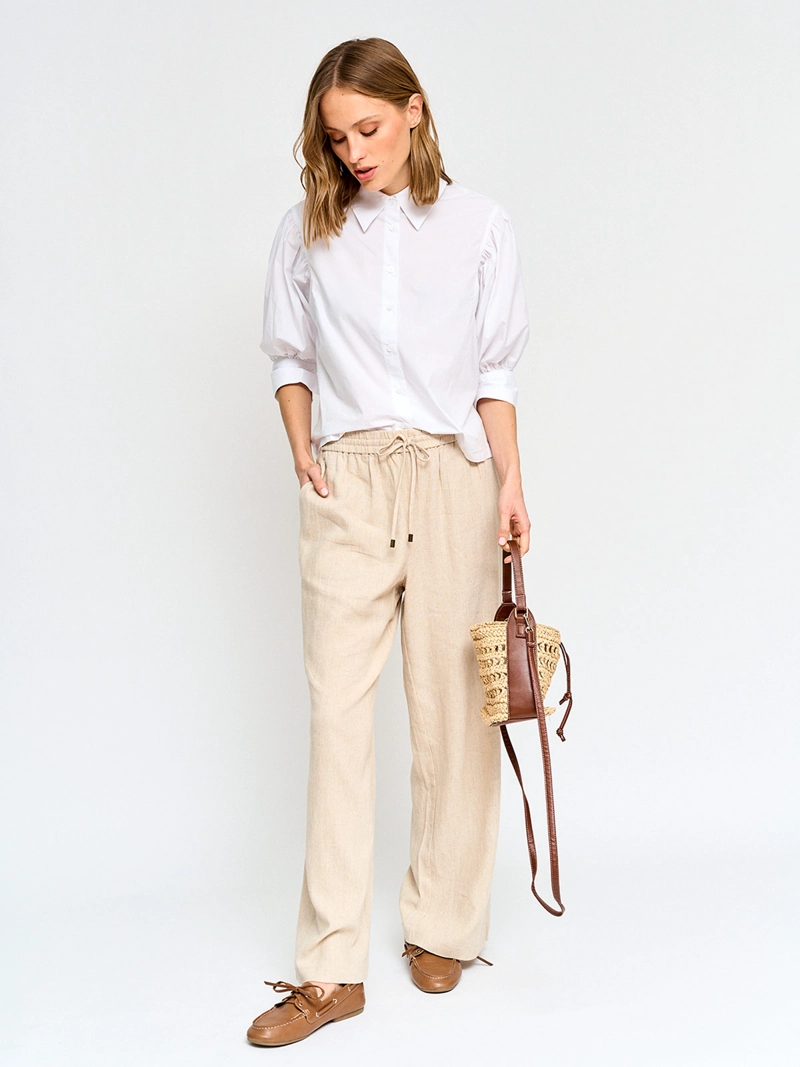 BLUSA MUJER REGATTA ALGODÓN MANGA CORTA GLOBO - 5