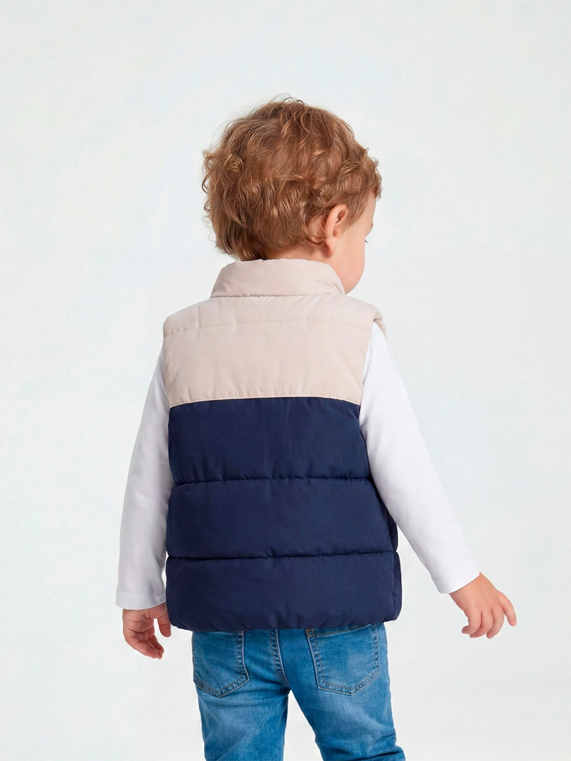 PARKA NIÑO BABY HARVEST SIN MANGAS BICOLOR - 2