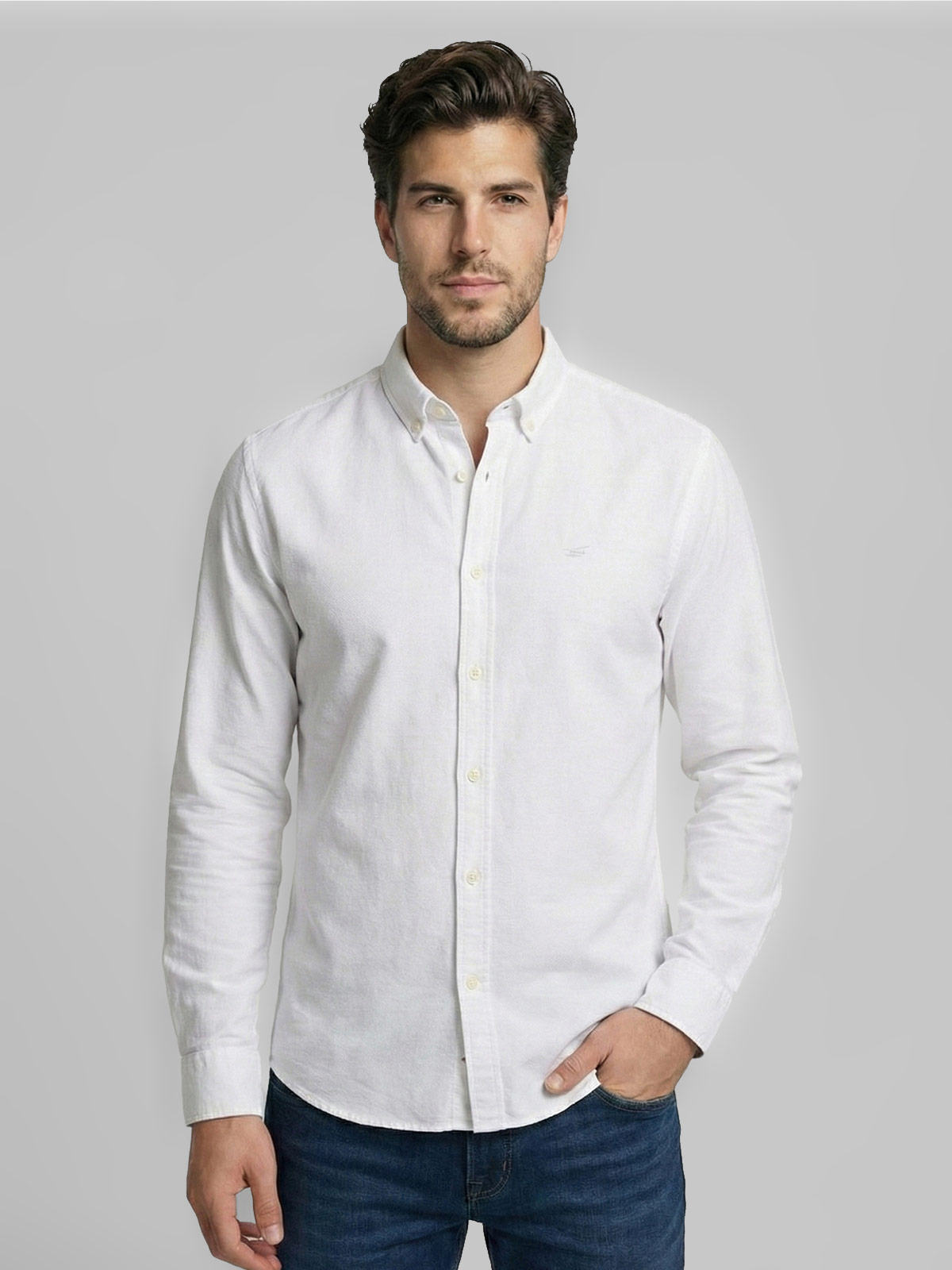 CAMISA HOMBRE FEROUCH ALGODÓN MANGA LARGA - 1