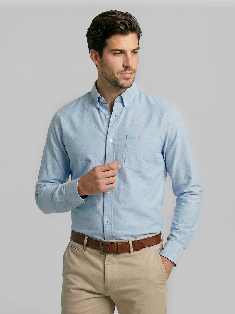 CAMISA HOMBRE FEROUCH ALGODÓN MANGA LARGA - 1