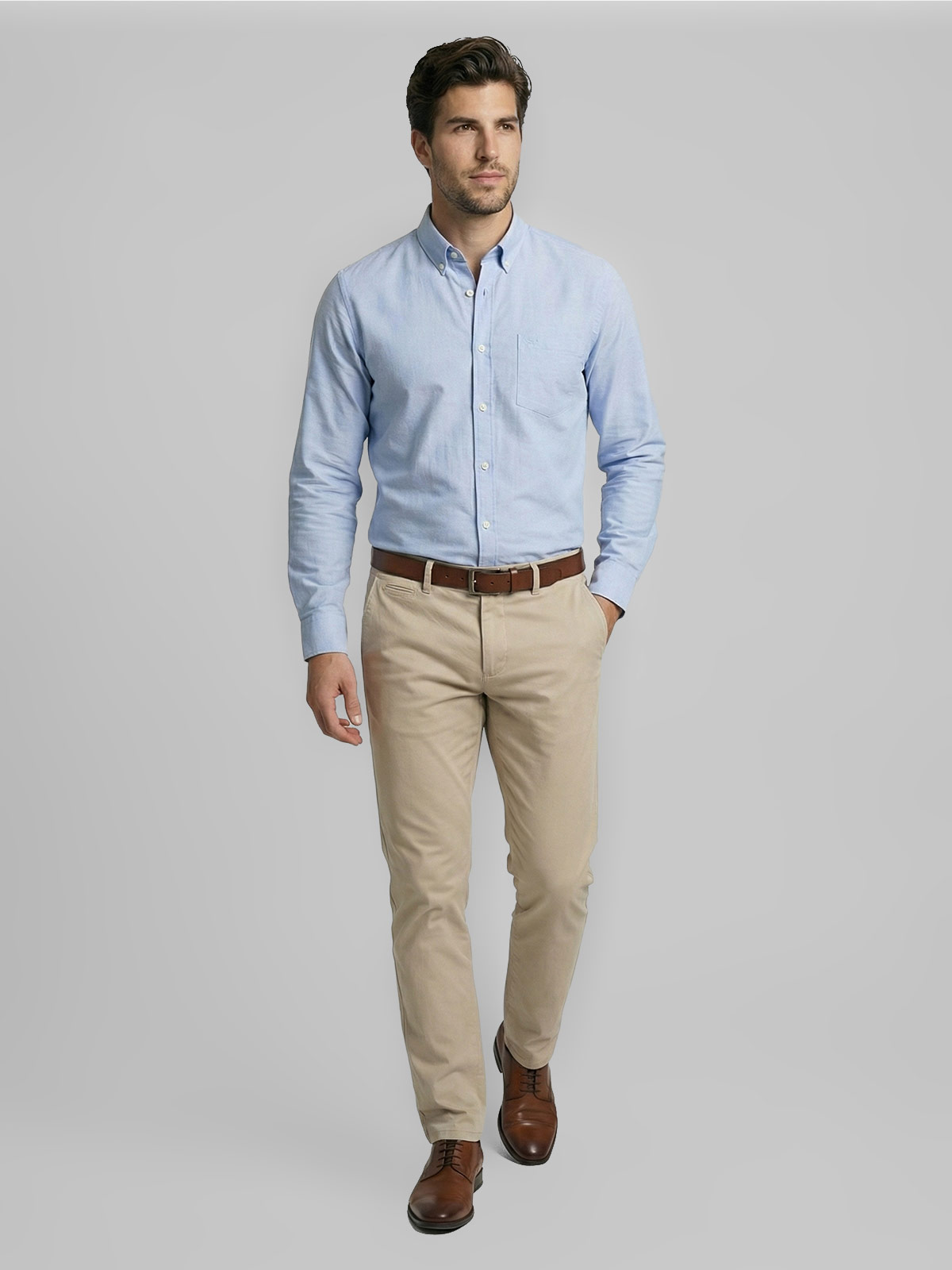 CAMISA HOMBRE FEROUCH ALGODÓN MANGA LARGA - 4