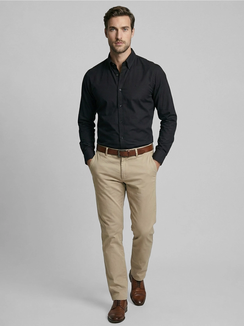 CAMISA HOMBRE FEROUCH ALGODÓN MANGA LARGA - 4