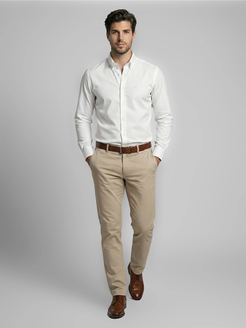 CAMISA HOMBRE FEROUCH ALGODÓN MANGA LARGA - 4