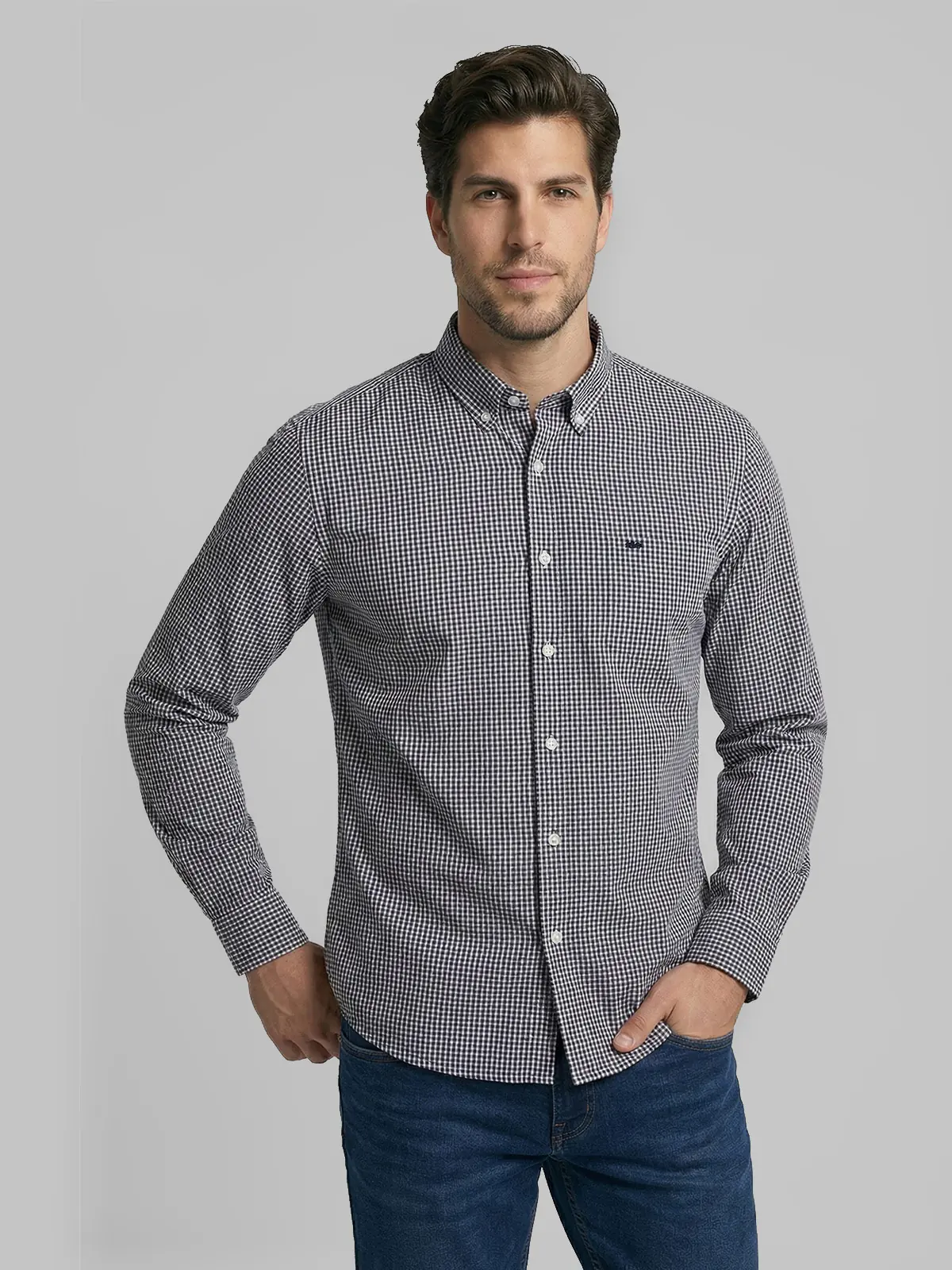 CAMISA HOMBRE FEROUCH ALGODÓN MANGA LARGA - 1