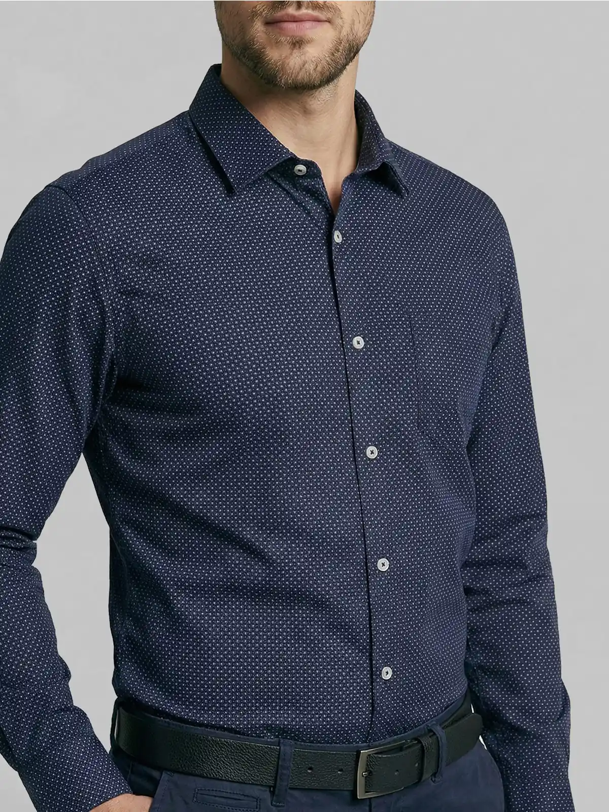 CAMISA HOMBRE FEROUCH ALGODÓN MANGA LARGA - 3