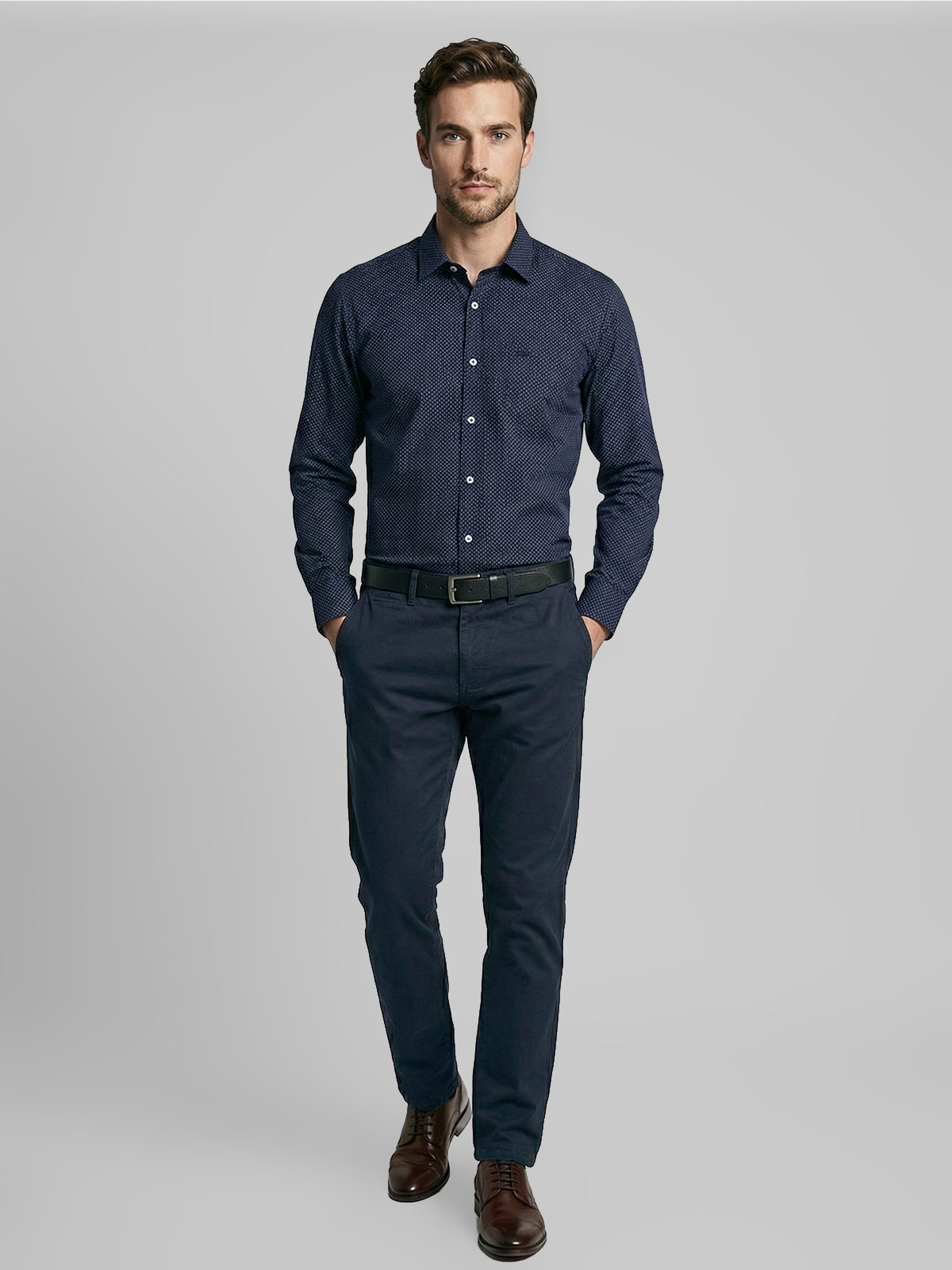 CAMISA HOMBRE FEROUCH ALGODÓN MANGA LARGA - 4
