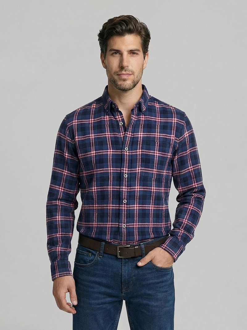 CAMISA HOMBRE FEROUCH ALGODÓN MANGA LARGA - 1