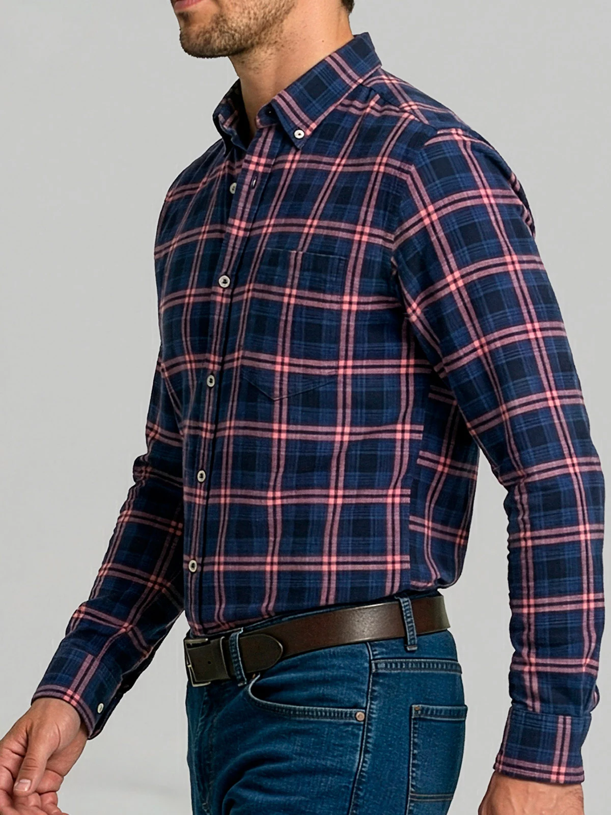 CAMISA HOMBRE FEROUCH ALGODÓN MANGA LARGA - 3