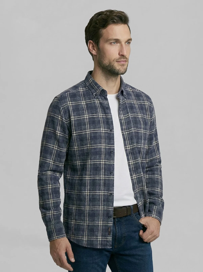 CAMISA HOMBRE FEROUCH ALGODÓN MANGA LARGA - 3