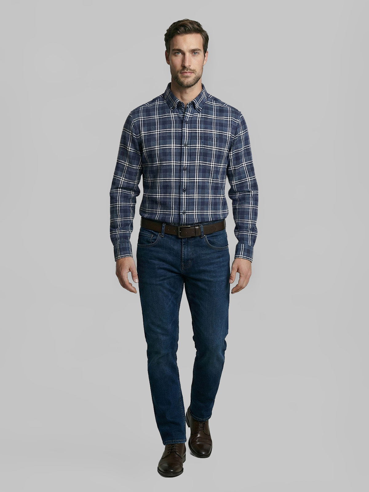 CAMISA HOMBRE FEROUCH ALGODÓN MANGA LARGA - 4