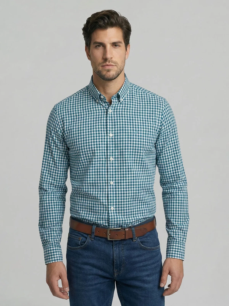 CAMISA HOMBRE FEROUCH ALGODÓN MANGA LARGA - 1