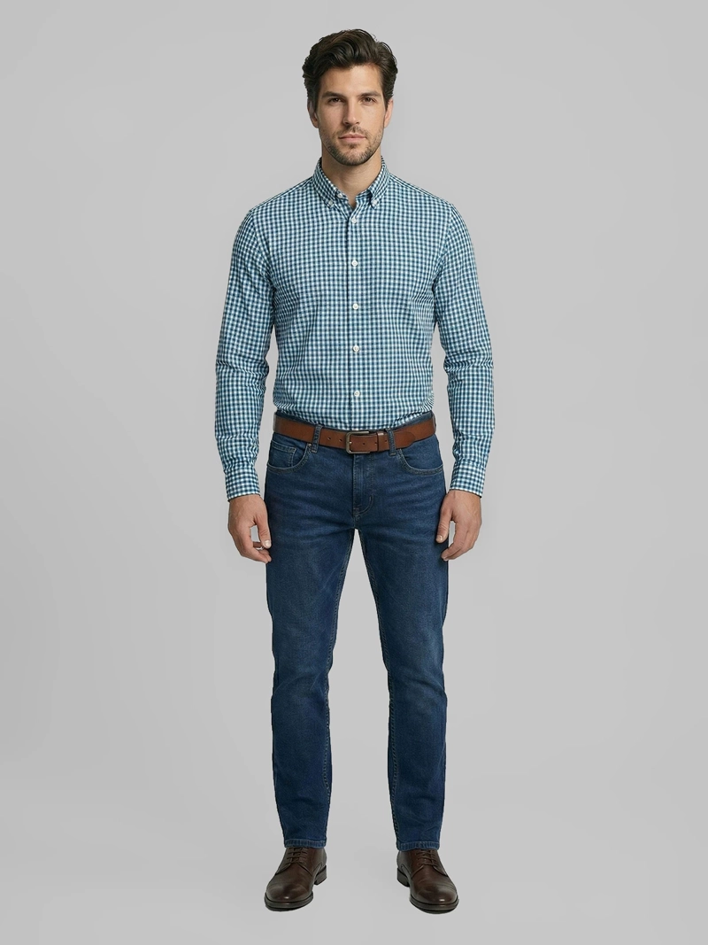 CAMISA HOMBRE FEROUCH ALGODÓN MANGA LARGA - 4