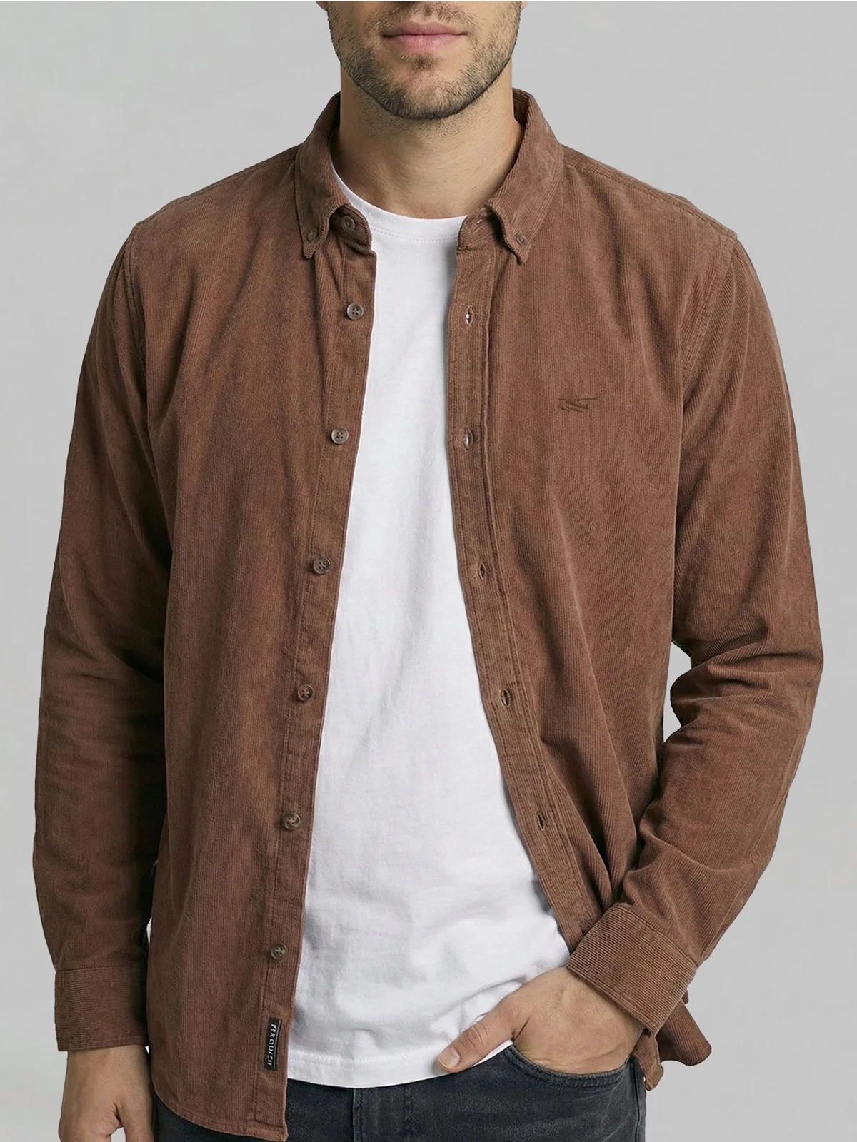 CAMISA MANGA LARGA HOMBRE FEROUCH SPORT OXFORD LISTADA - 3