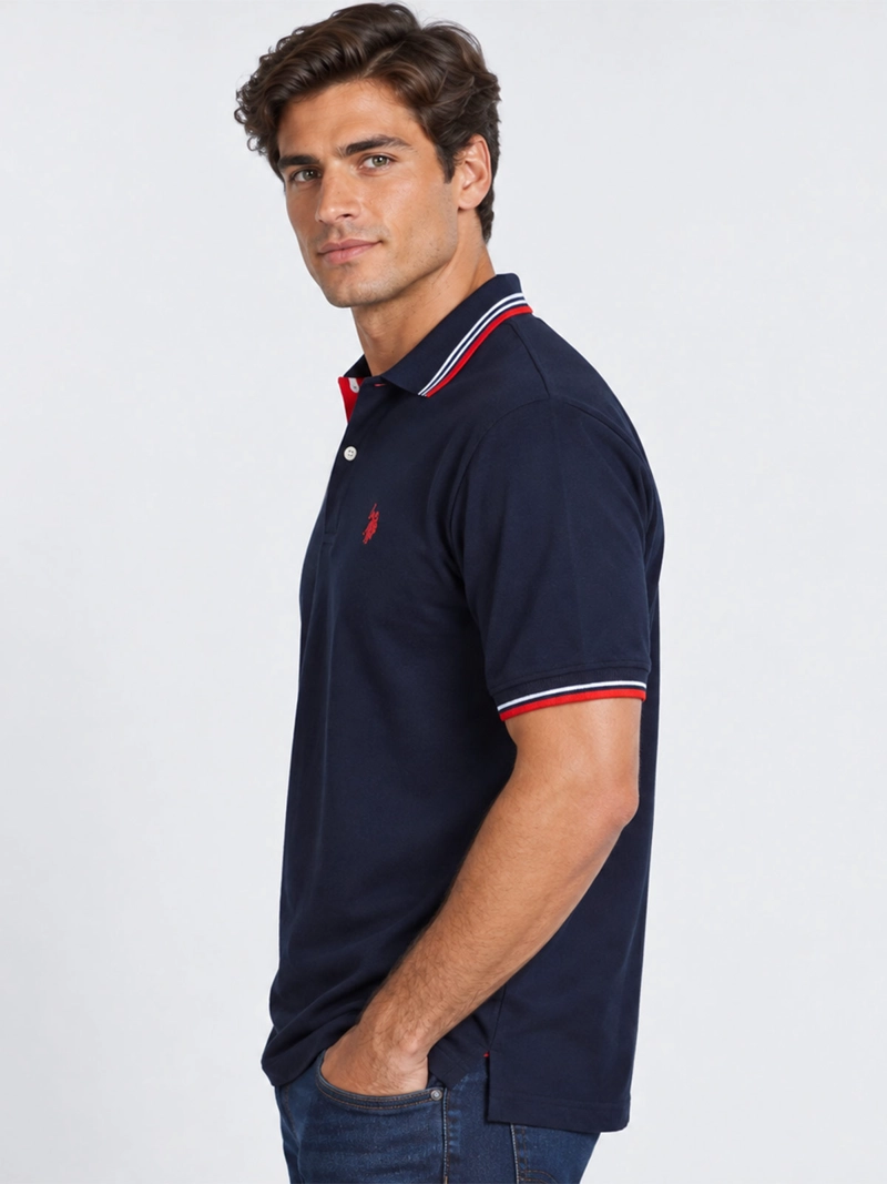 POLERA MANGA CORTA HOMBRE US POLO ASSN  - 3