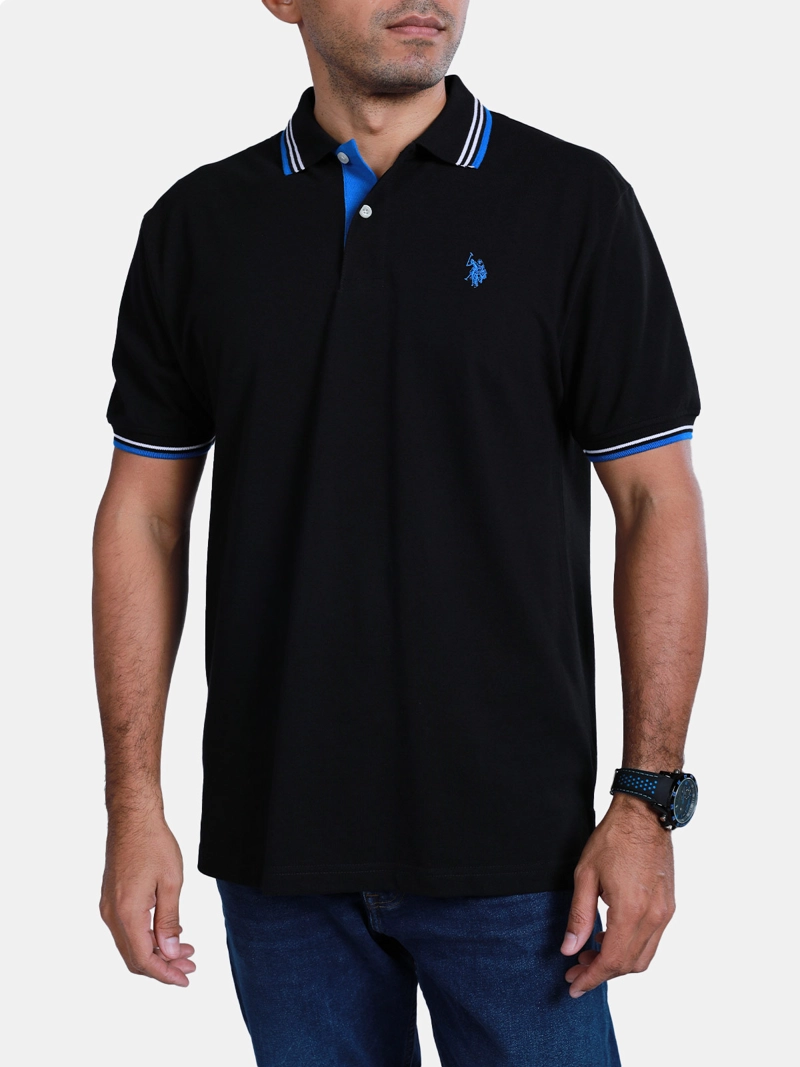POLERA MANGA CORTA HOMBRE US POLO ASSN  - 1