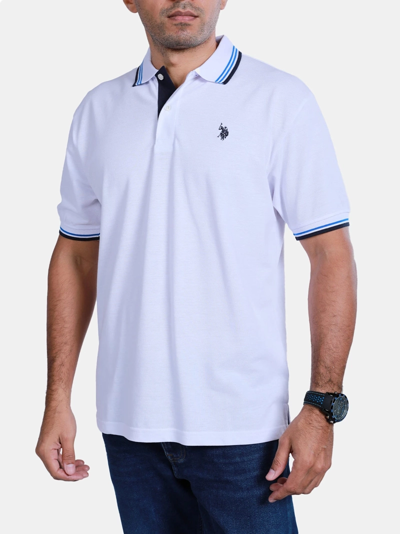 POLERA MANGA CORTA HOMBRE US POLO ASSN  - 1