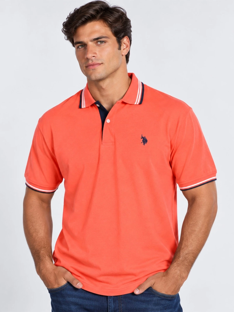 POLERA MANGA CORTA HOMBRE US POLO ASSN  - 1