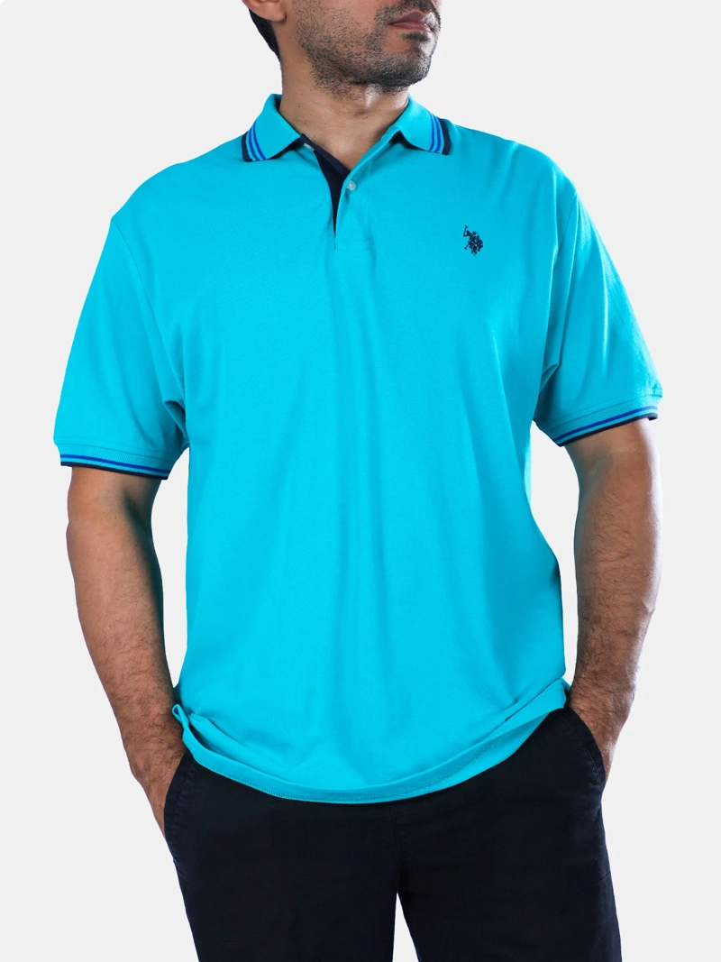 POLERA MANGA CORTA HOMBRE US POLO ASSN  - 1