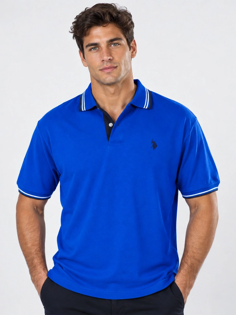 POLERA MANGA CORTA HOMBRE US POLO ASSN  - 1