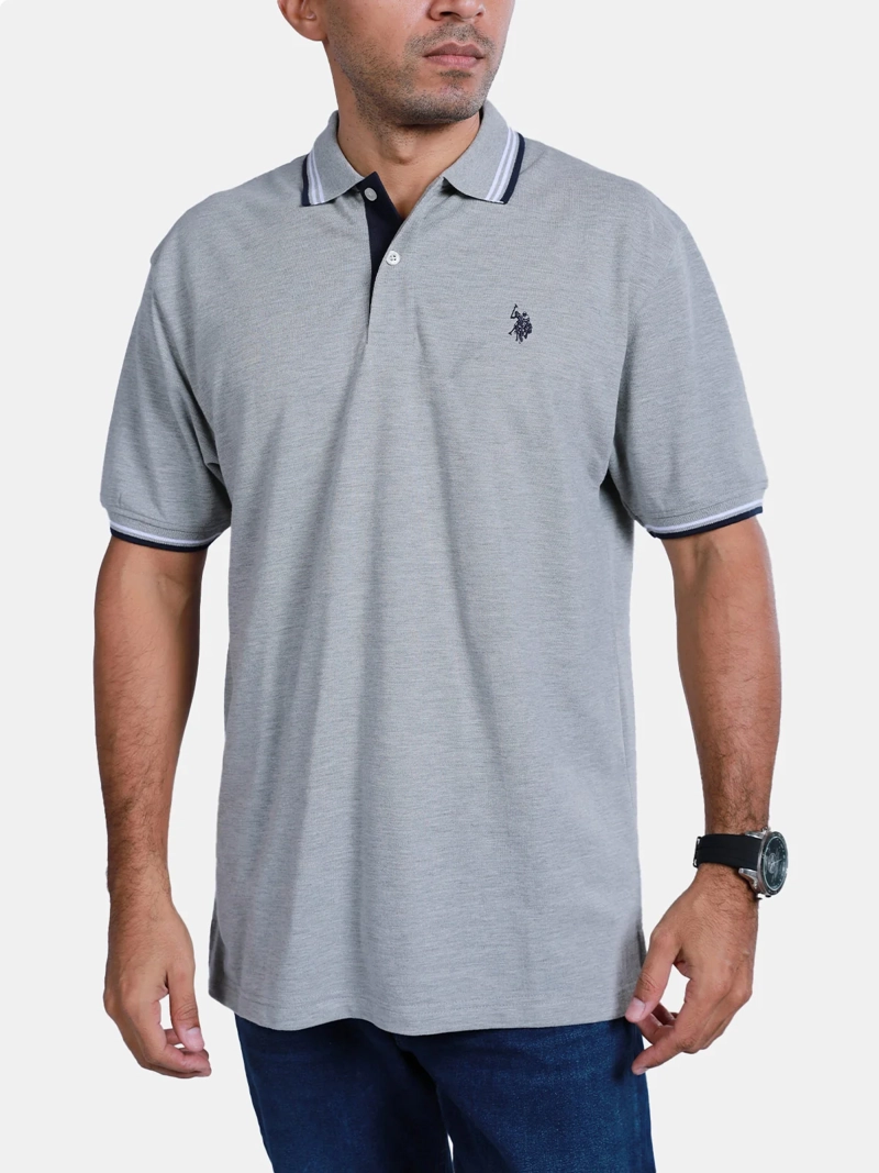POLERA MANGA CORTA HOMBRE US POLO ASSN  - 1