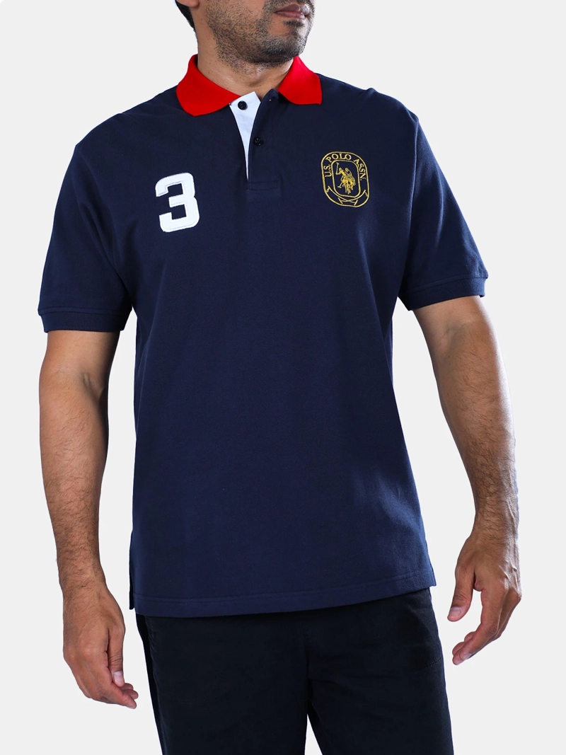 POLERA MANGA CORTA HOMBRE US POLO ASSN  - 1