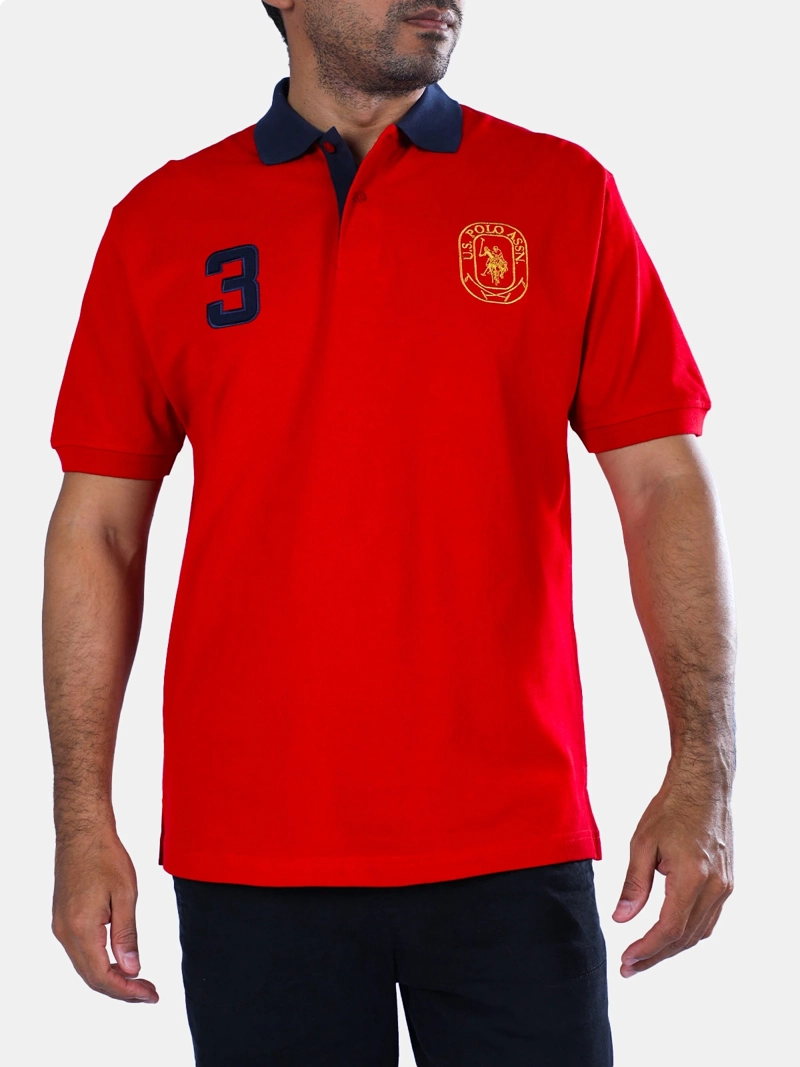 POLERA MANGA CORTA HOMBRE US POLO ASSN  - 1