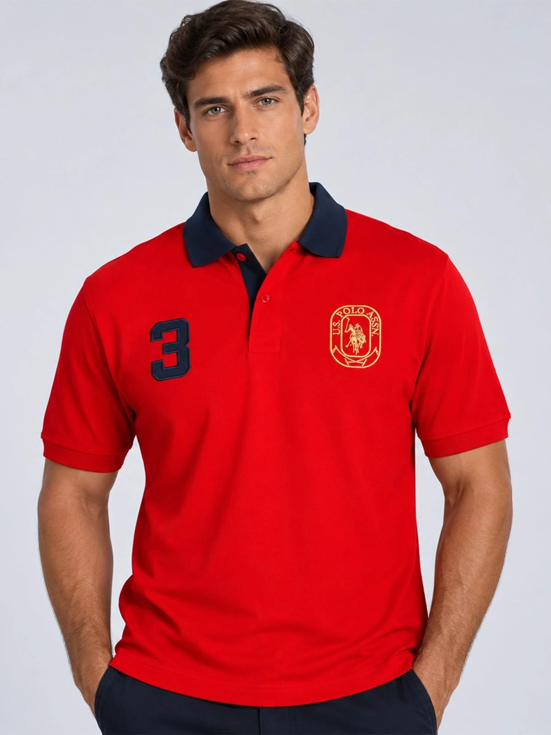 POLERA MANGA CORTA HOMBRE US POLO ASSN  - 1