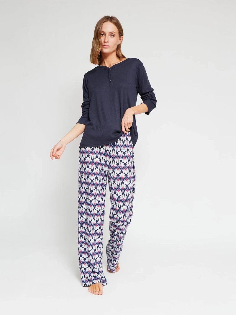 TOP PIJAMA MUJER MARQUIS MANGA LARGA - 4
