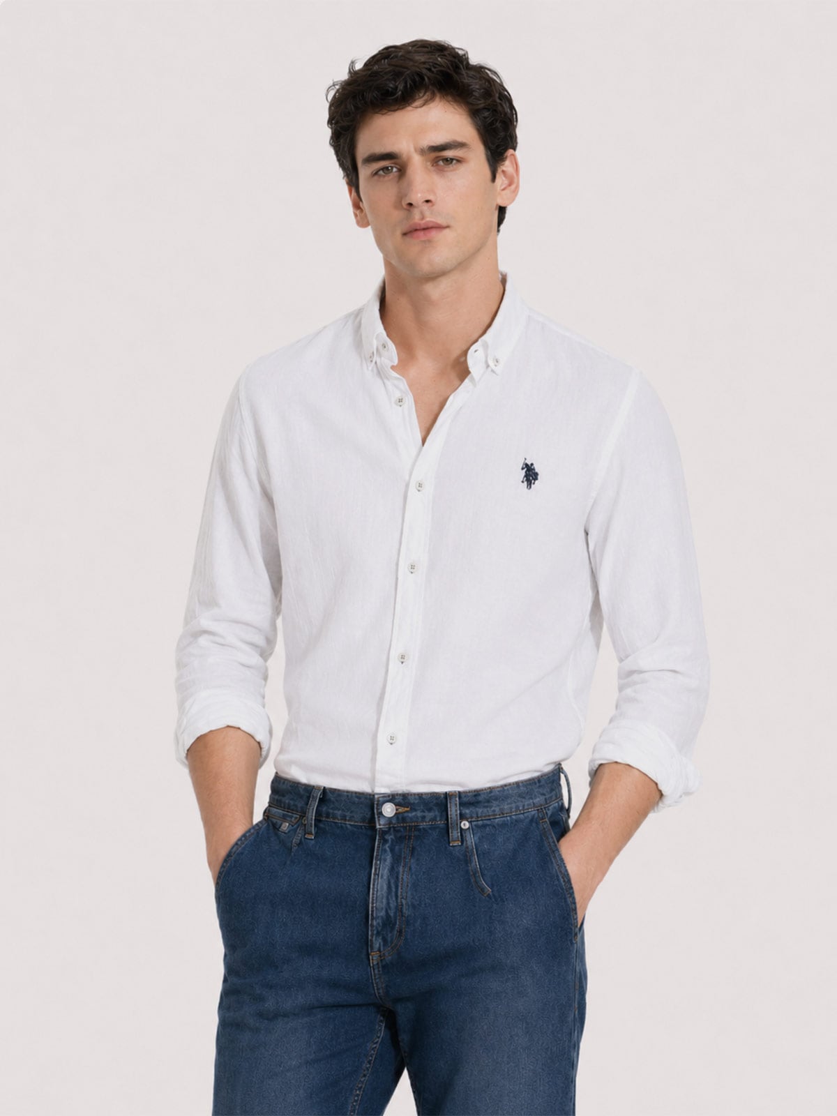 CAMISA HOMBRE US POLO ASSN MANGA LARGA - 1