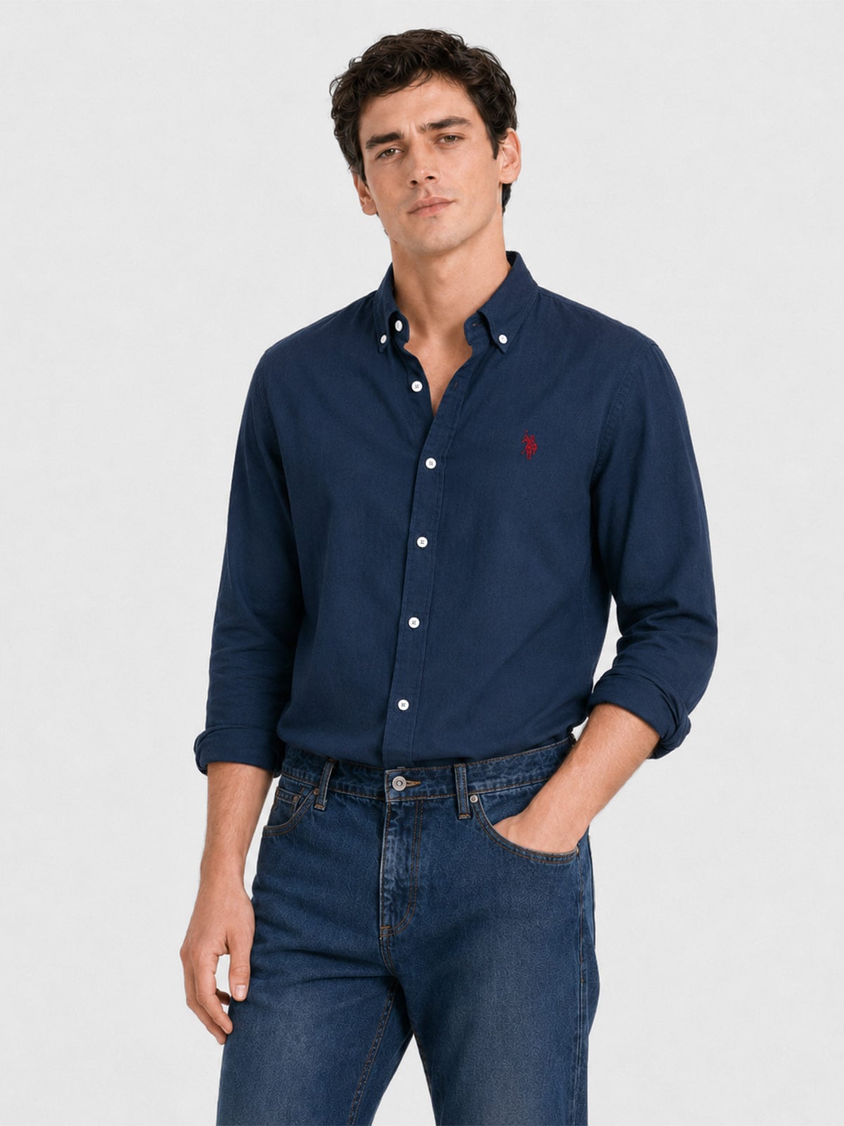 CAMISA HOMBRE US POLO ASSN MANGA LARGA - 1