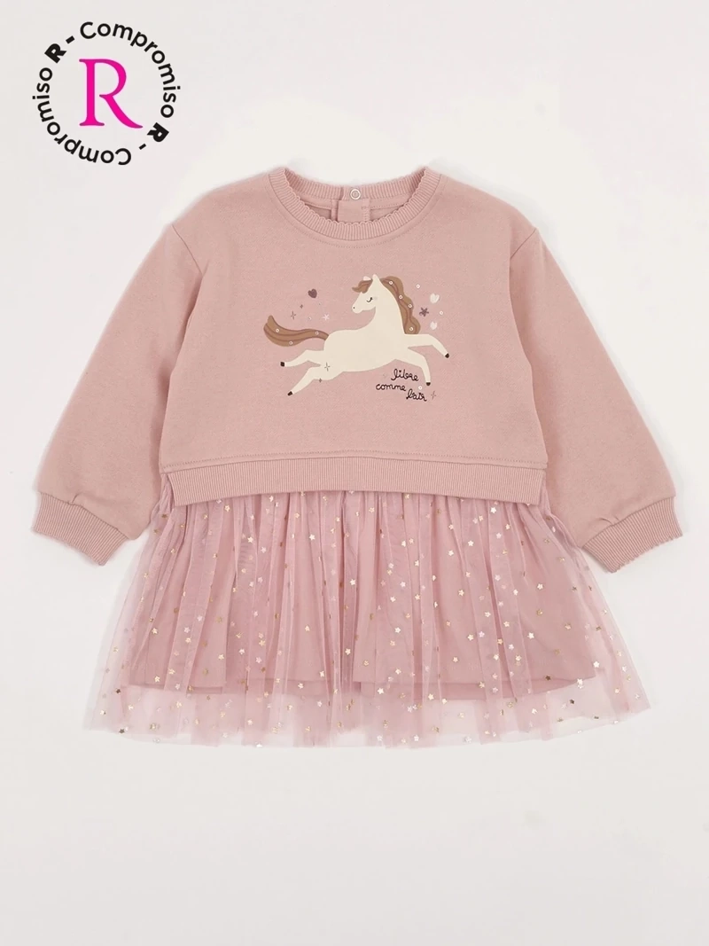 POLERÓN NIÑA BABY HARVEST CON FALDA TUL - 3