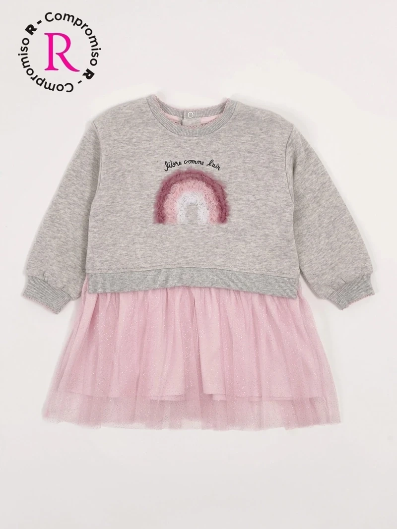 POLERÓN NIÑA BABY HARVEST CON FALDA TUL - 3