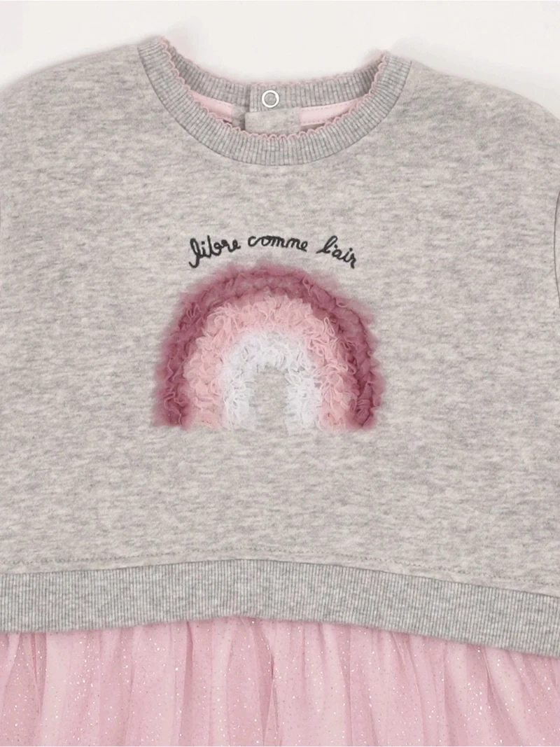 POLERÓN NIÑA BABY HARVEST CON FALDA TUL - 5