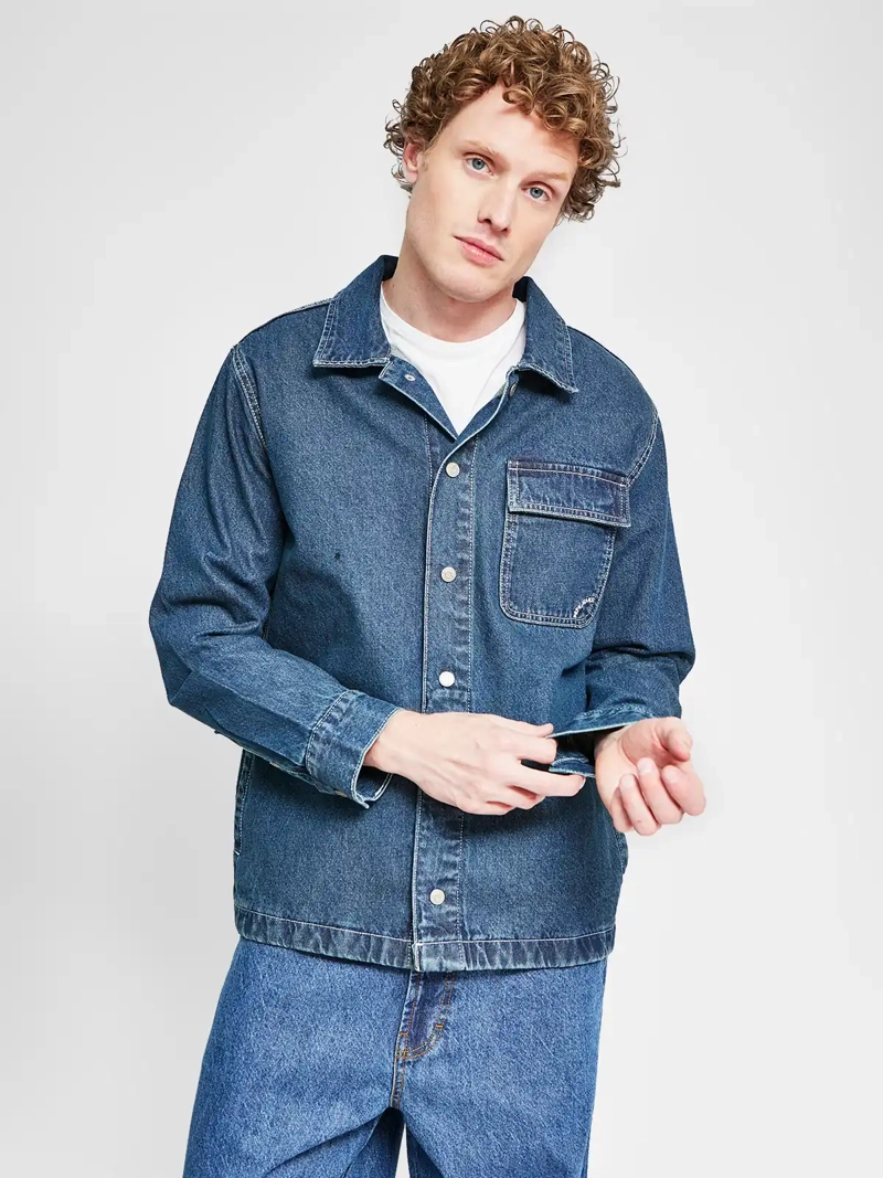 CHAQUETA HOMBRE PEPE JEANS ALGODÓN LARGA DENIM - 1