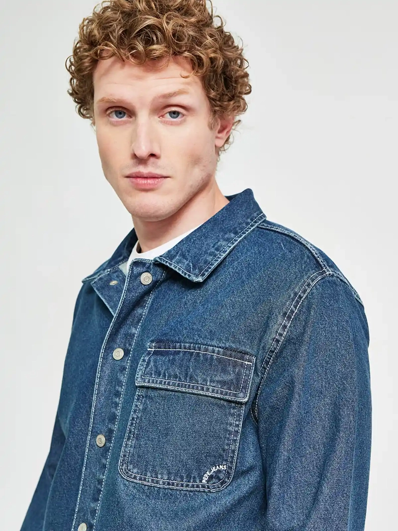 CHAQUETA HOMBRE PEPE JEANS ALGODÓN LARGA DENIM - 3