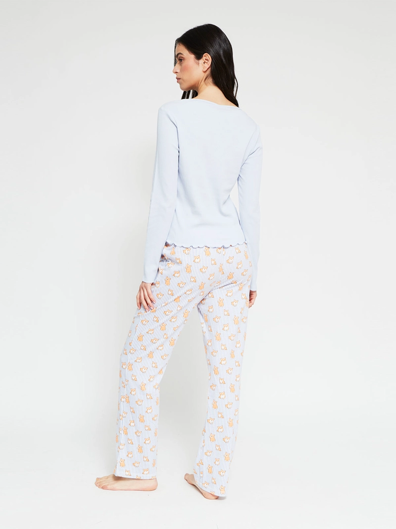 PIJAMA MUJER INDEX ALGODÓN RECTO - 2