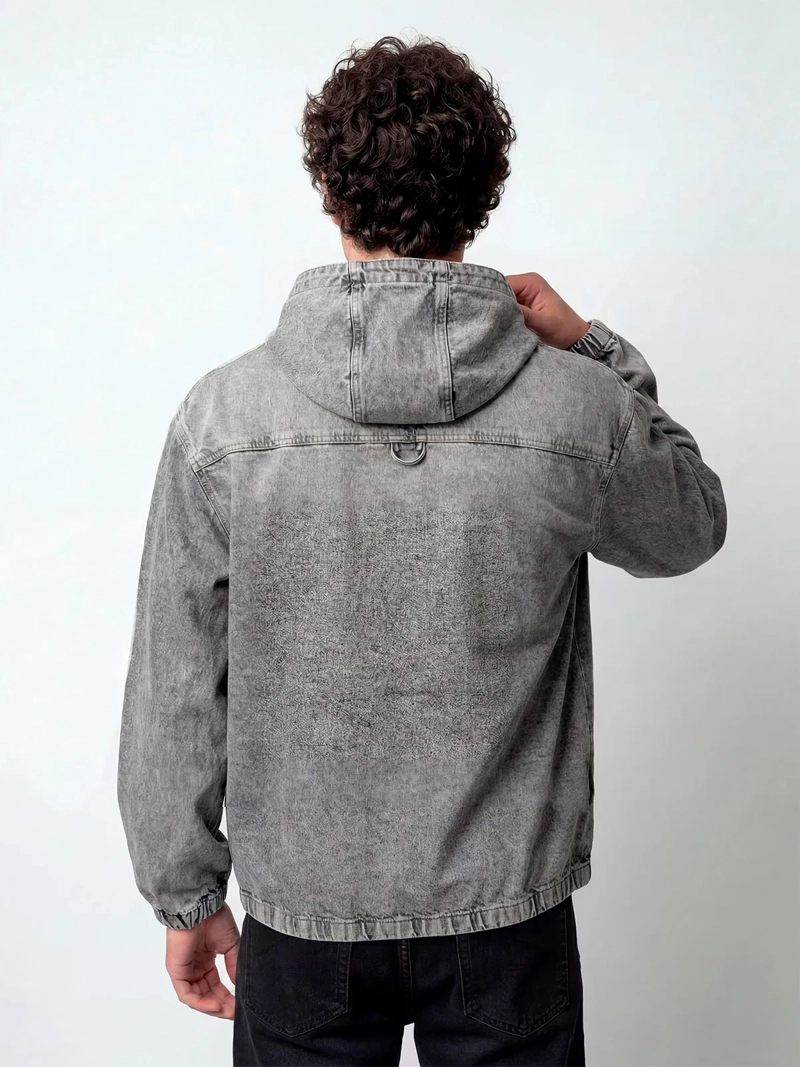 CHAQUETA HOMBRE INDEX ALGODÓN DENIM GORRO - 2