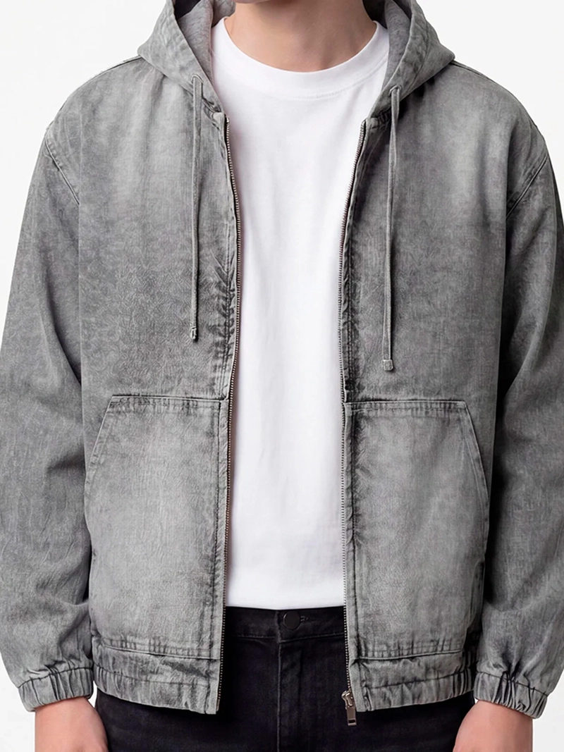 CHAQUETA HOMBRE INDEX ALGODÓN DENIM GORRO - 4