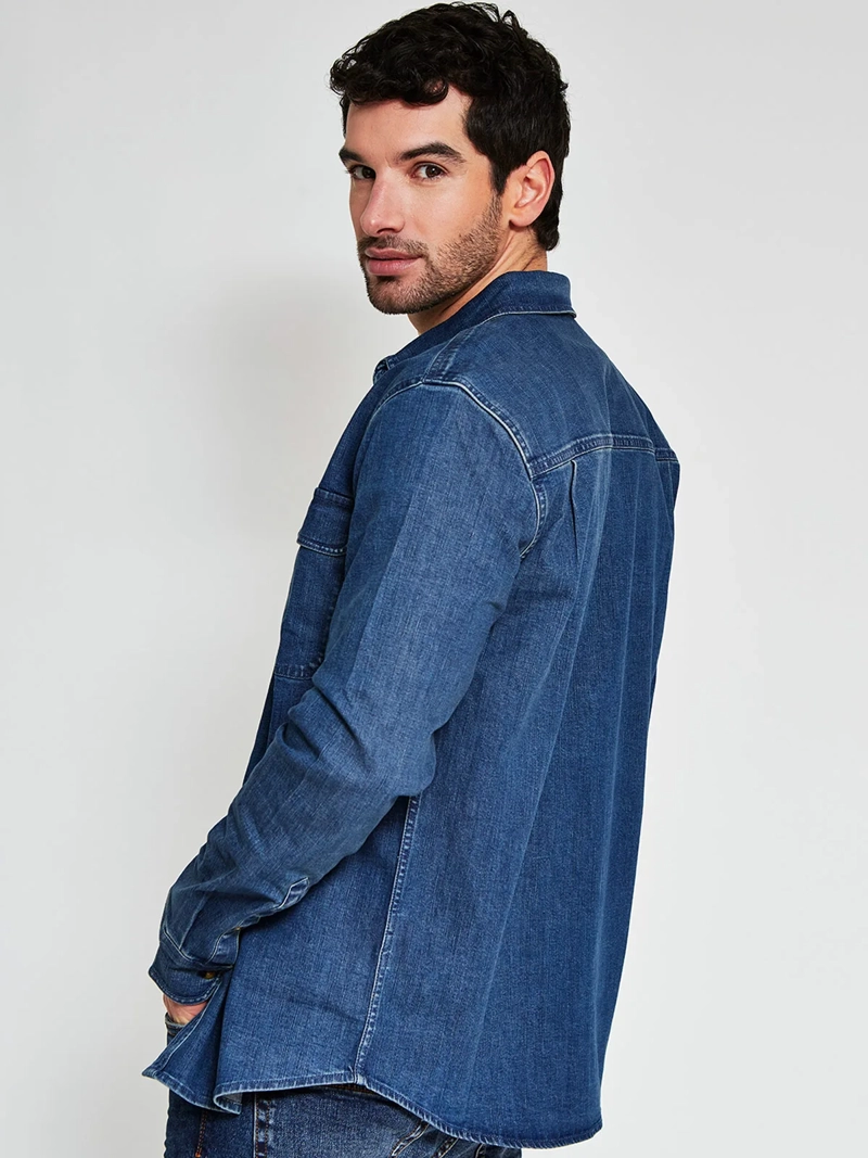 CAMISA HOMBRE REGATTA ALGODÓN MANGA LARGA - 2