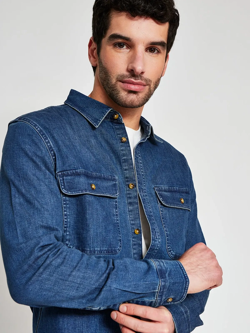 CAMISA HOMBRE REGATTA ALGODÓN MANGA LARGA - 3