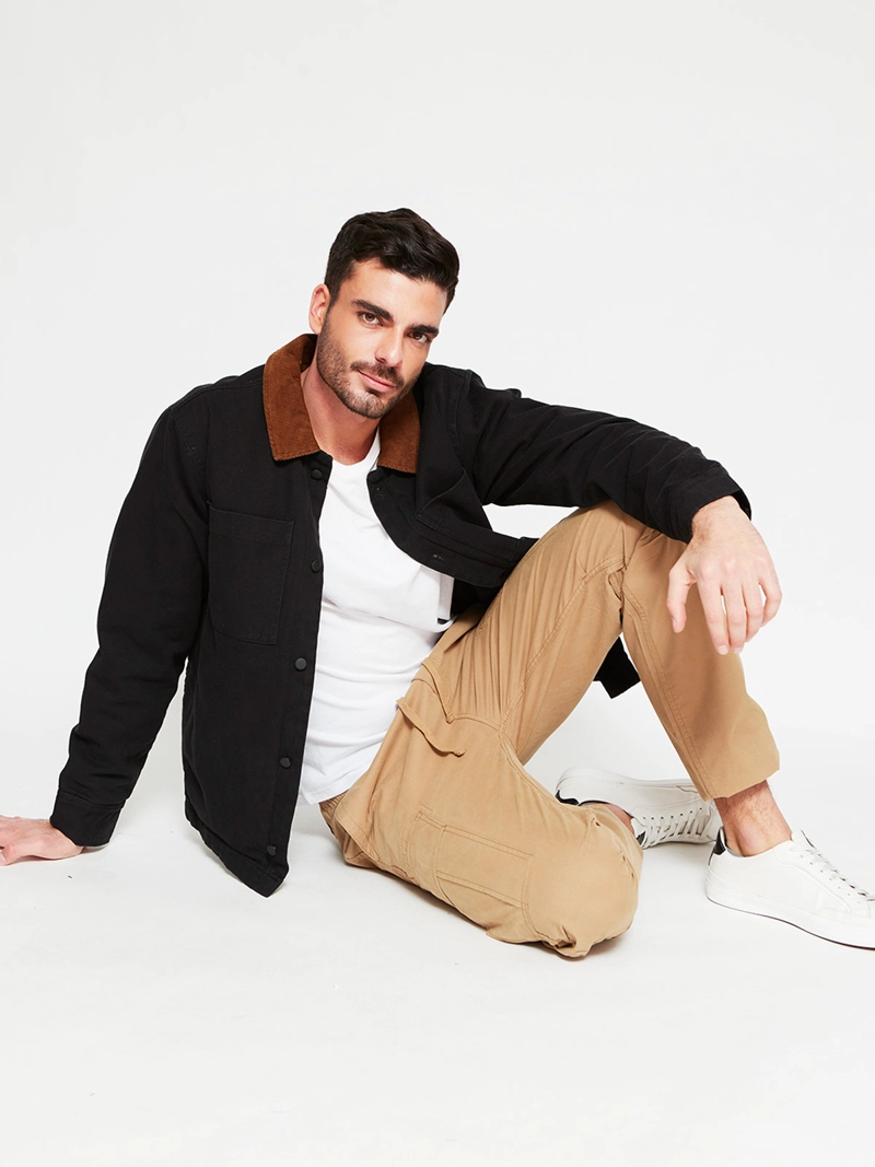 CHAQUETA HOMBRE ELEMENT ALGODÓN CUELLO COTELÉ - 4