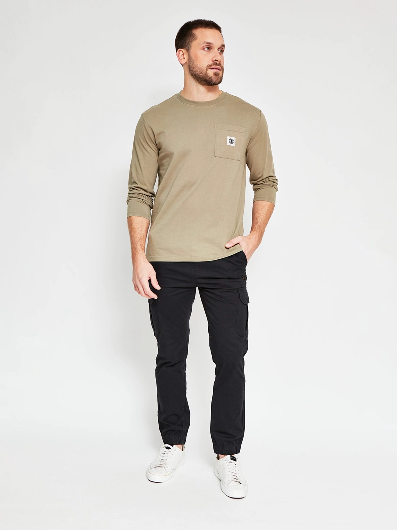 POLERA HOMBRE ELEMENT ALGODÓN MANGA LARGA BOLSILLO - 4