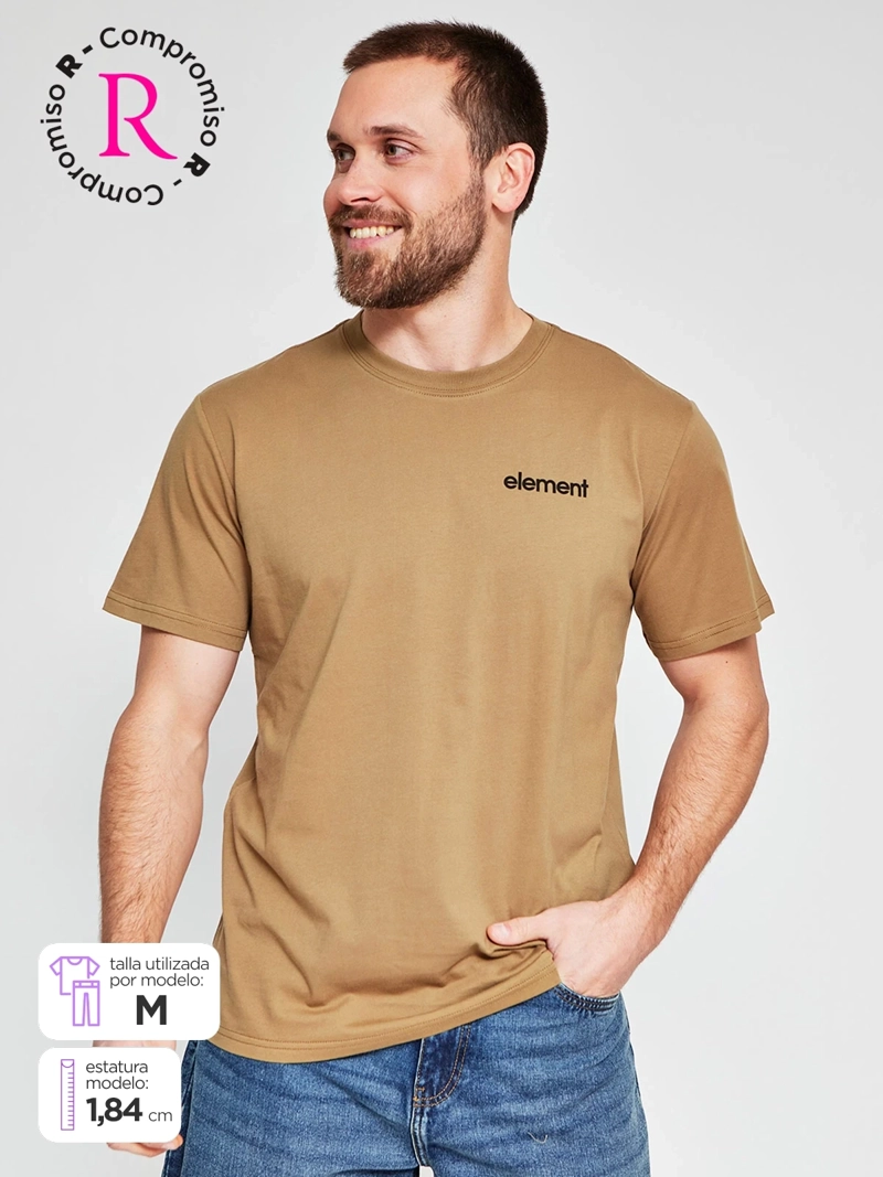 POLERA HOMBRE ELEMENT ALGODÓN MANGA CORTA PRINT - 1