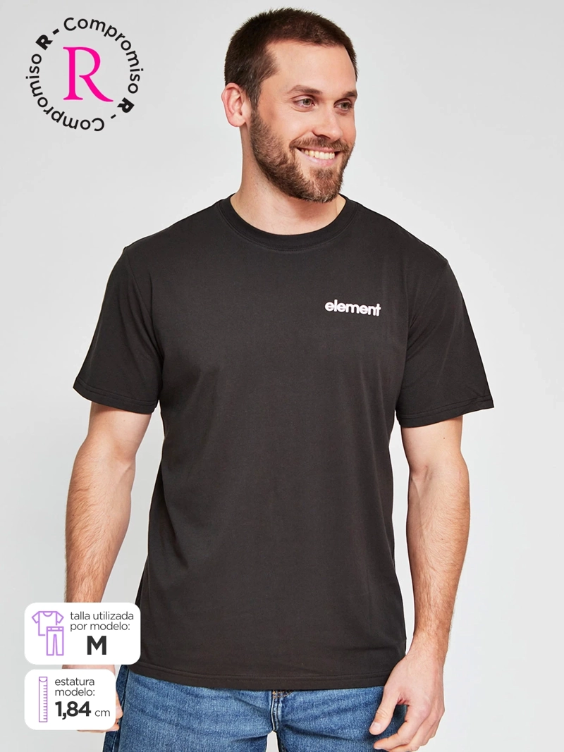 POLERA HOMBRE ELEMENT ALGODÓN MANGA CORTA PRINT