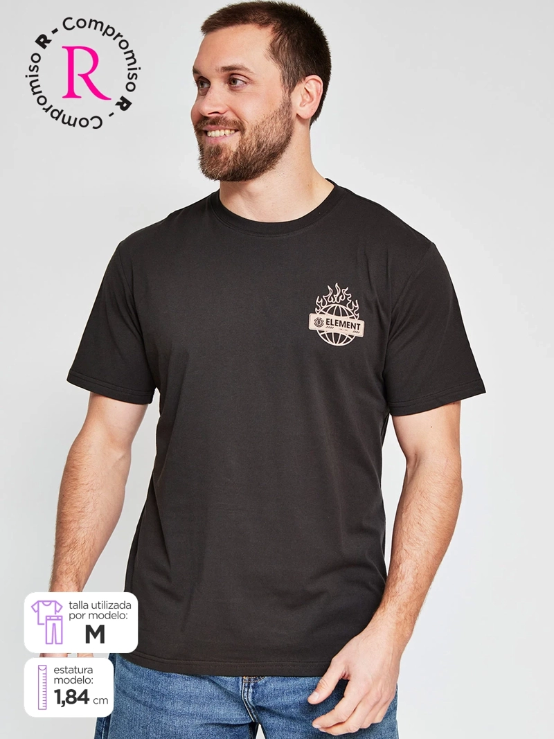 POLERA HOMBRE ELEMENT ALGODÓN MANGA CORTA PRINT - 1
