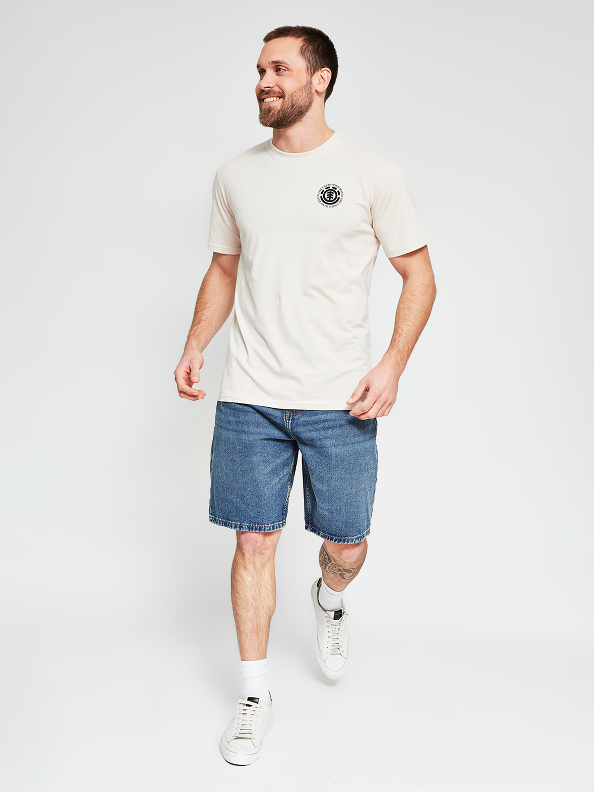 POLERA HOMBRE ELEMENT ALGODÓN MANGA CORTA PRINT - 4