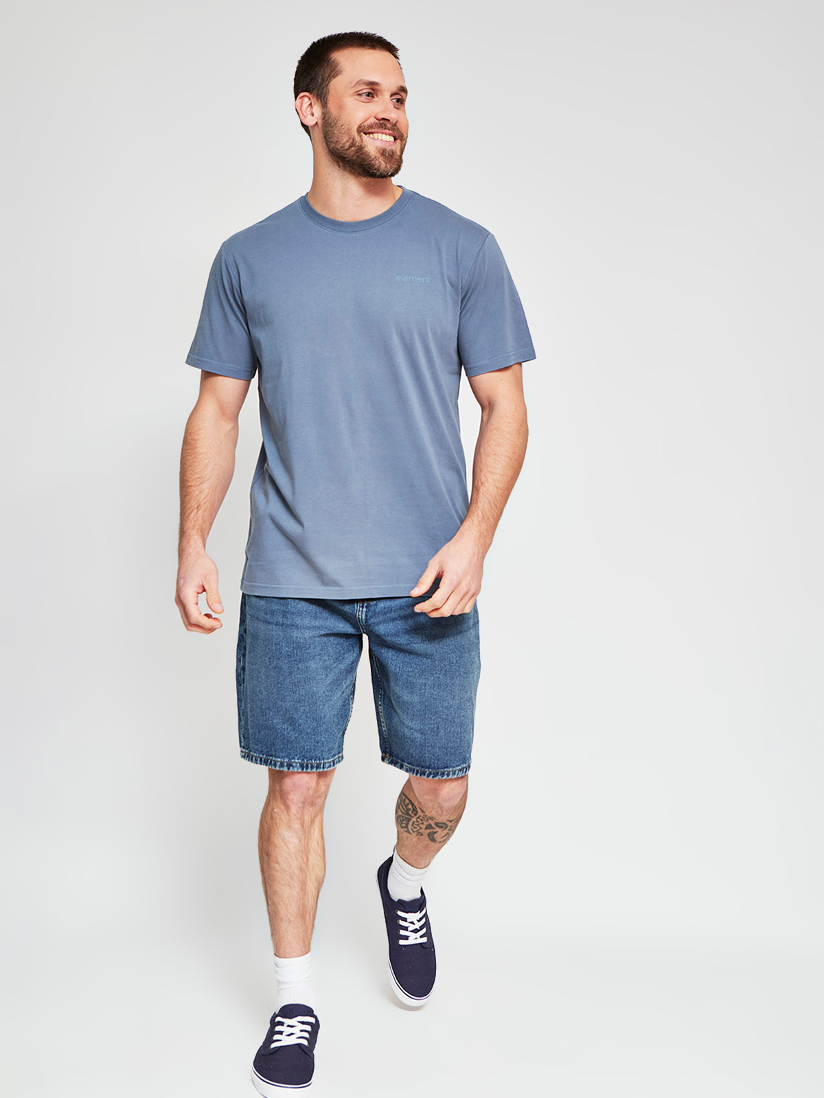 POLERA HOMBRE ELEMENT ALGODÓN MANGA CORTA BÁSICA - 4