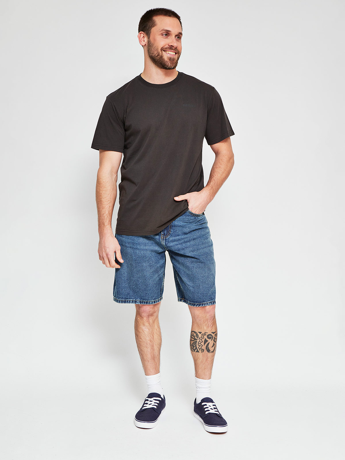POLERA HOMBRE ELEMENT ALGODÓN MANGA CORTA BÁSICA - 4