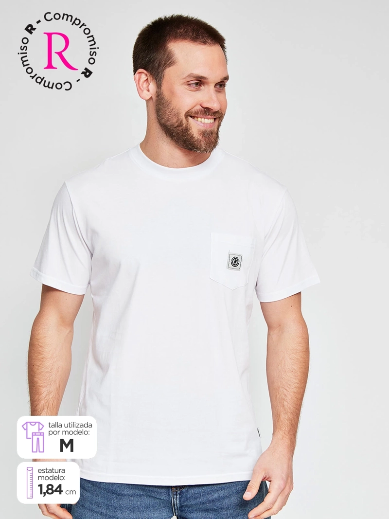 POLERA HOMBRE ELEMENT ALGODÓN MANGA CORTA